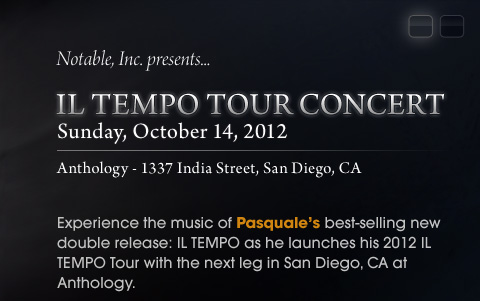 IL TEMPO TOUR CONCERT
