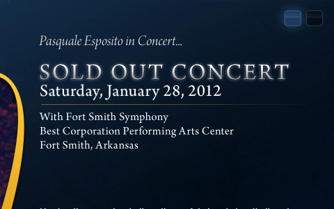 Sold Out: Pasquale in Concert with the Fort Smith Symphony, Arkansas